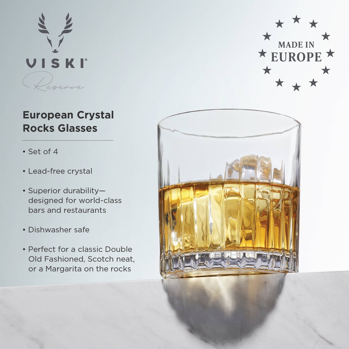 Reserve Milo European Crystal Lowball Glasses