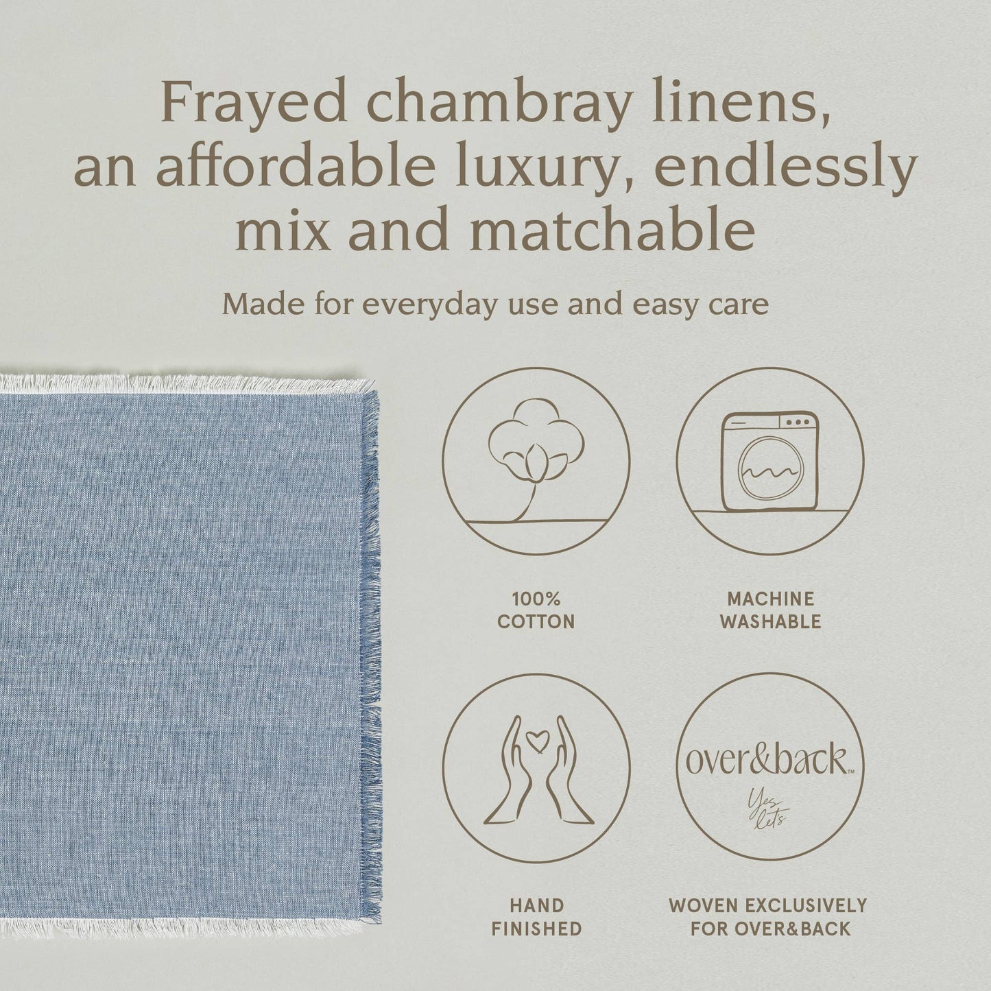 Frayed Chambray Placemats