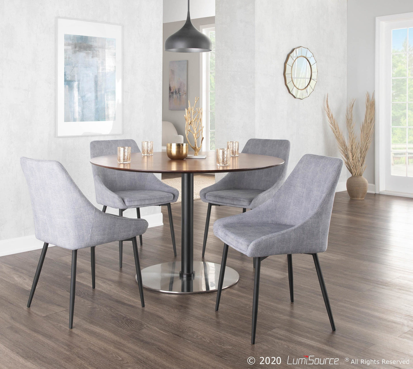 Ana Corduroy Dining Chair - Grey | Dining | Sunday Night Dinner | |