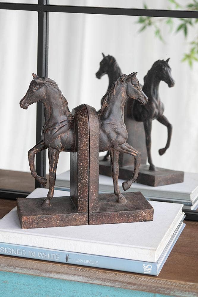 Trotting Horse Bookends
