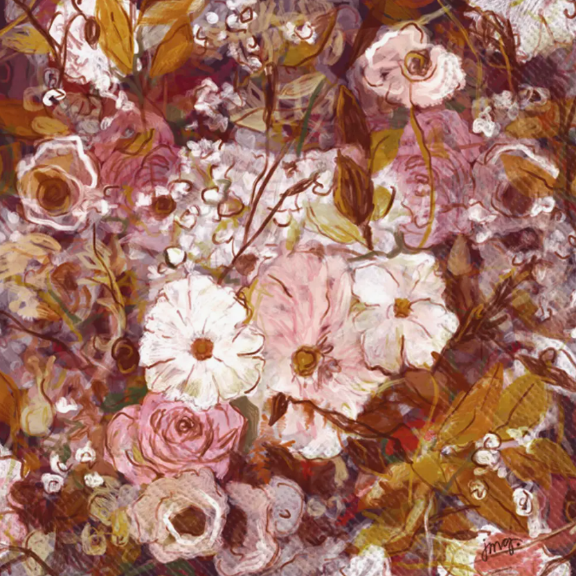 Paper Napkins | Mauve Fall Cocktail 20