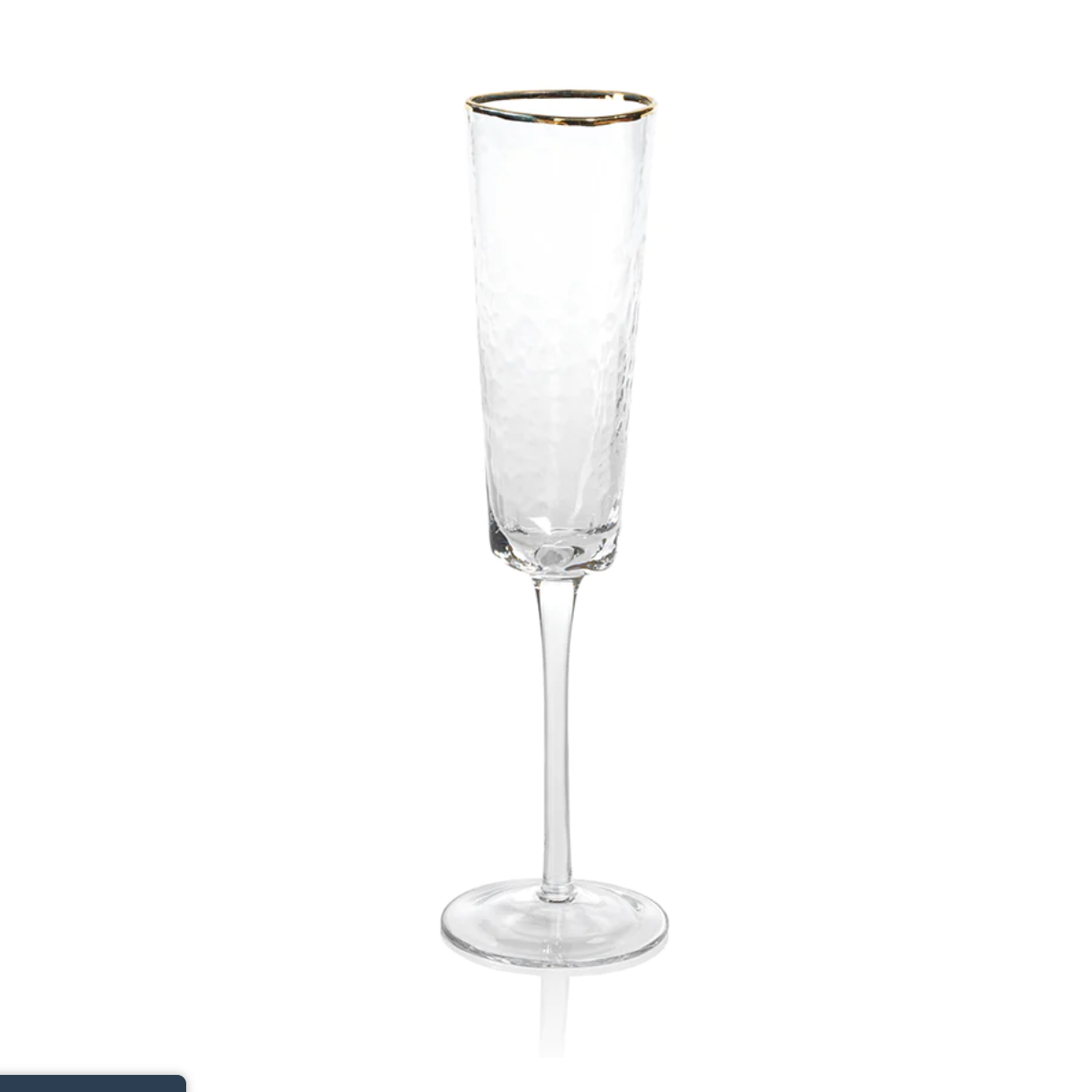 Aperitivo Triangular Glass w/ Gold Rim