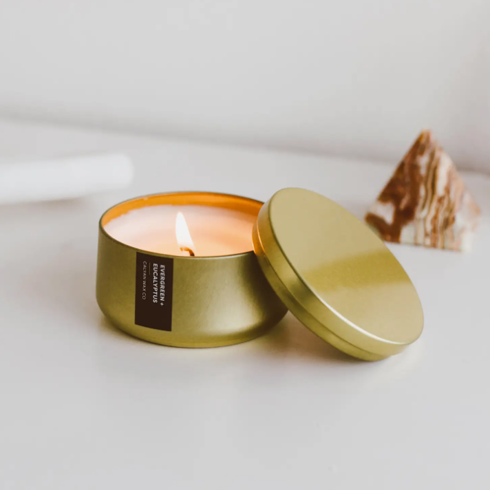 Calyan Wax Co. Gold Metal Tin
