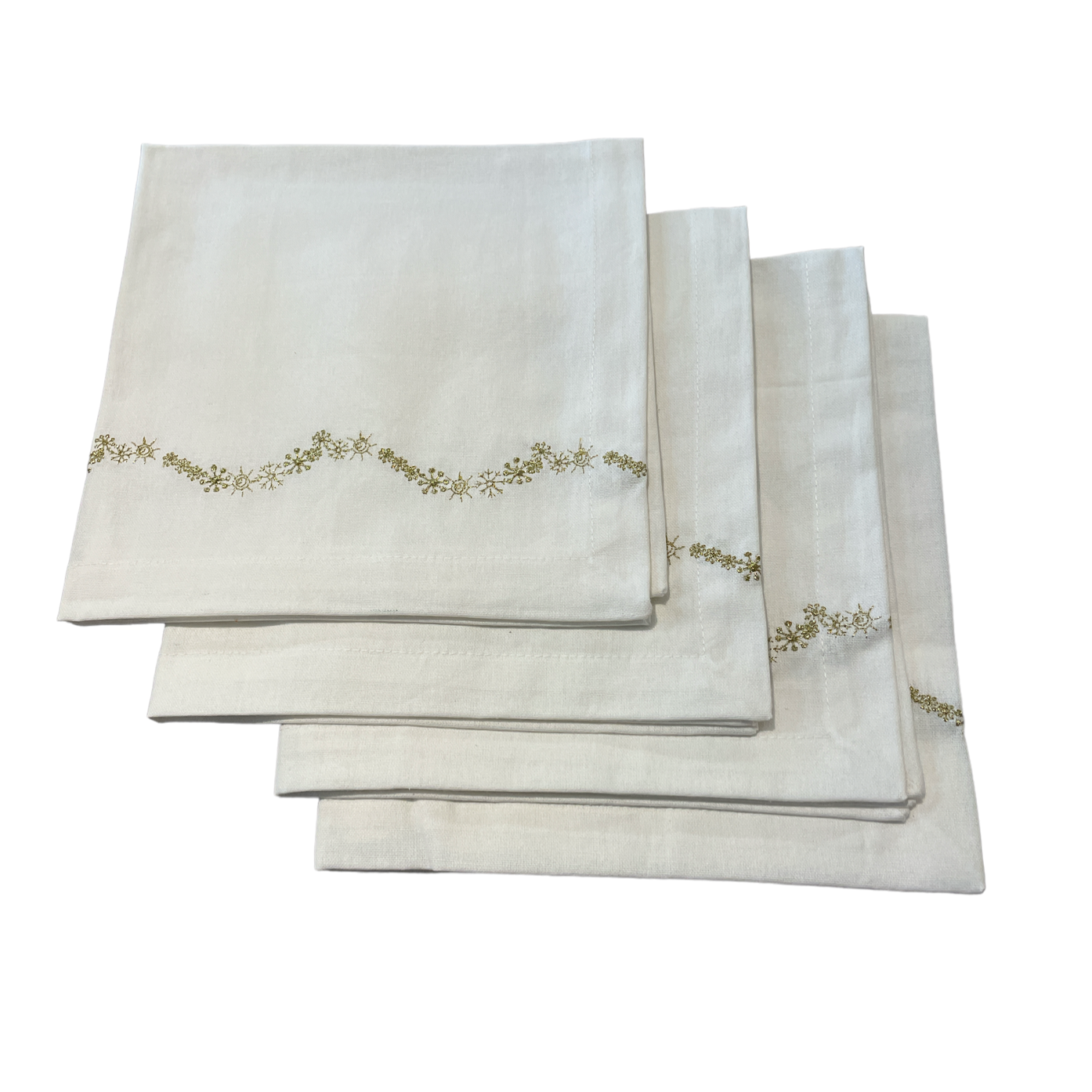 Snowflake Gold Napkin