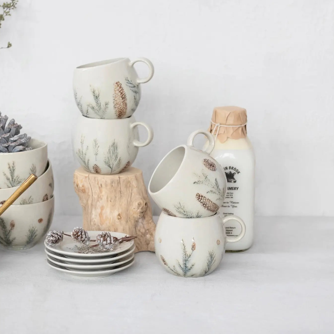 12 oz. Debossed Stoneware Mug