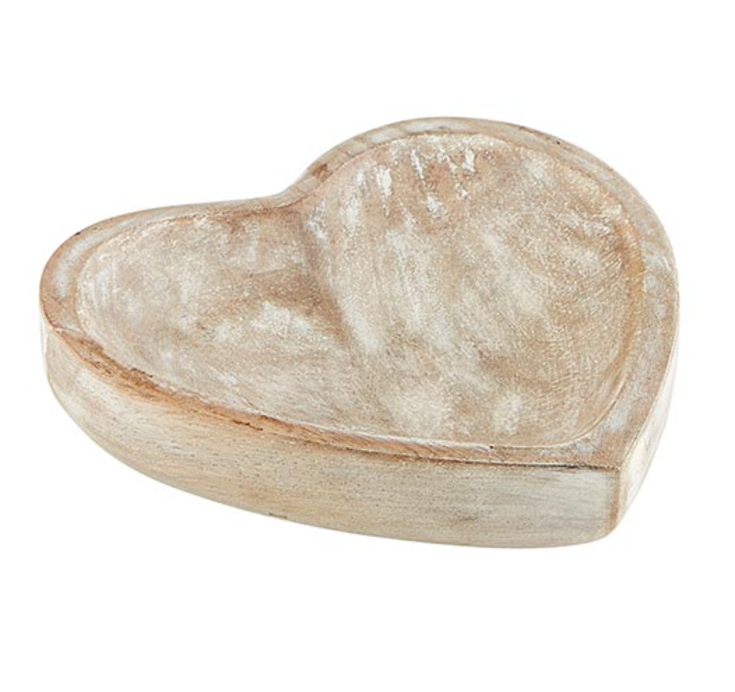 White Wooden Heart