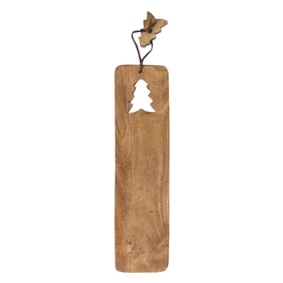 Mango Wood Board w/Tree Cutout