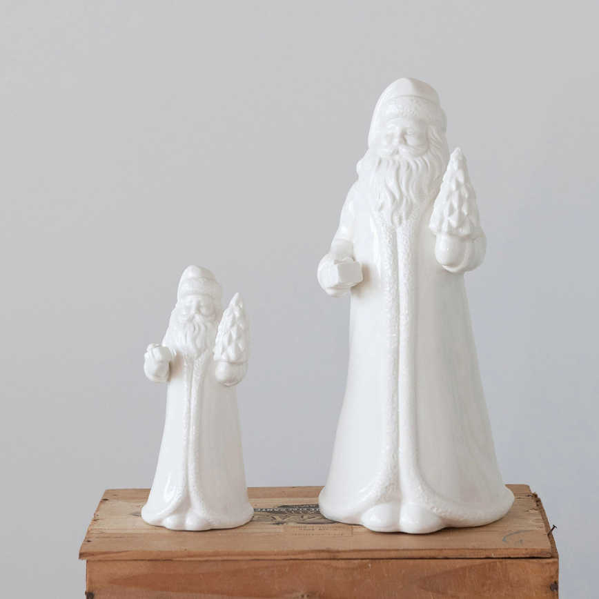 Stoneware Santa - Small