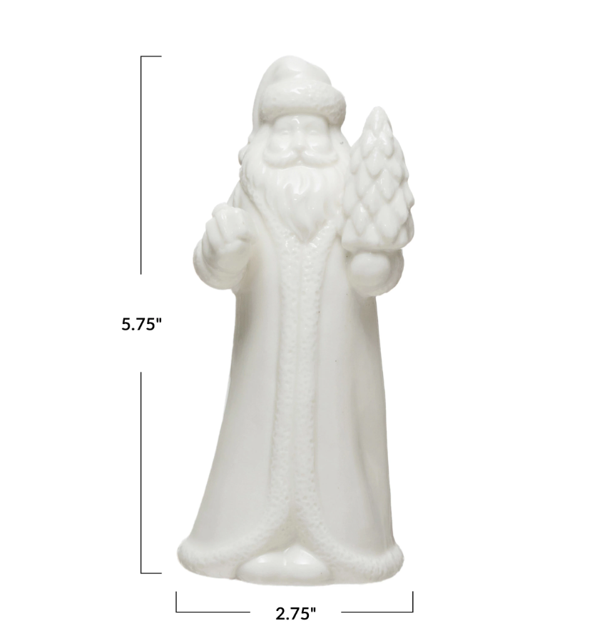Stoneware Santa - Small