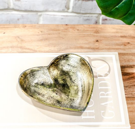 Gold Heart Tray