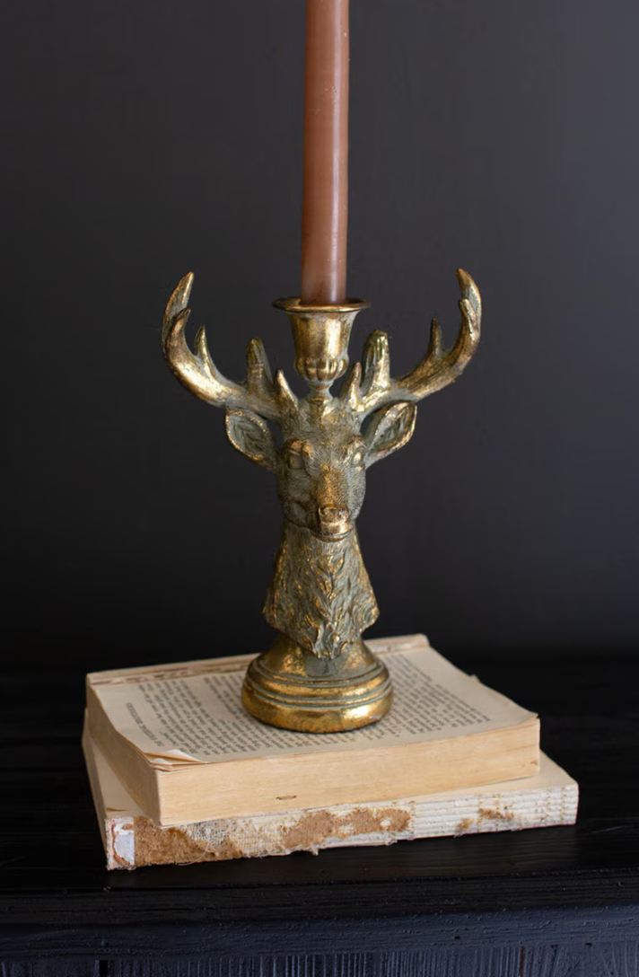 Deer Taper Candle Holder