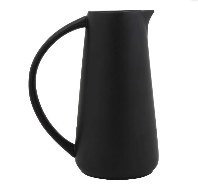 Matte Black Stoneware Pitcher | 48oz | Serveware | Sunday Night Dinner | |