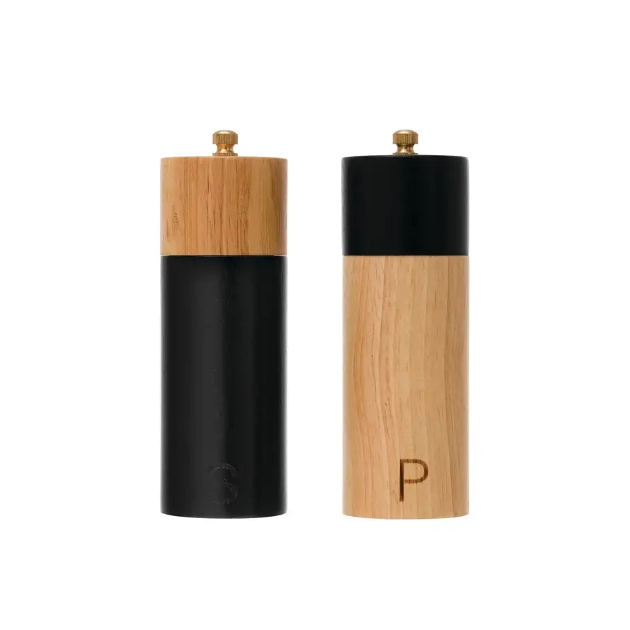 Two-Tone Salt and Pepper Mills | Set of 2 | Kitchen | Sunday Night Dinner | |