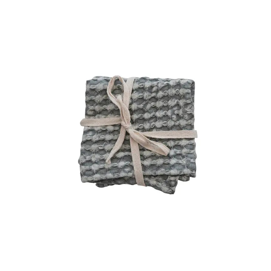 Stonewashed Cotton Waffle Weave Dish Cloths | Set of 3 | Textiles | Sunday Night Dinner | |