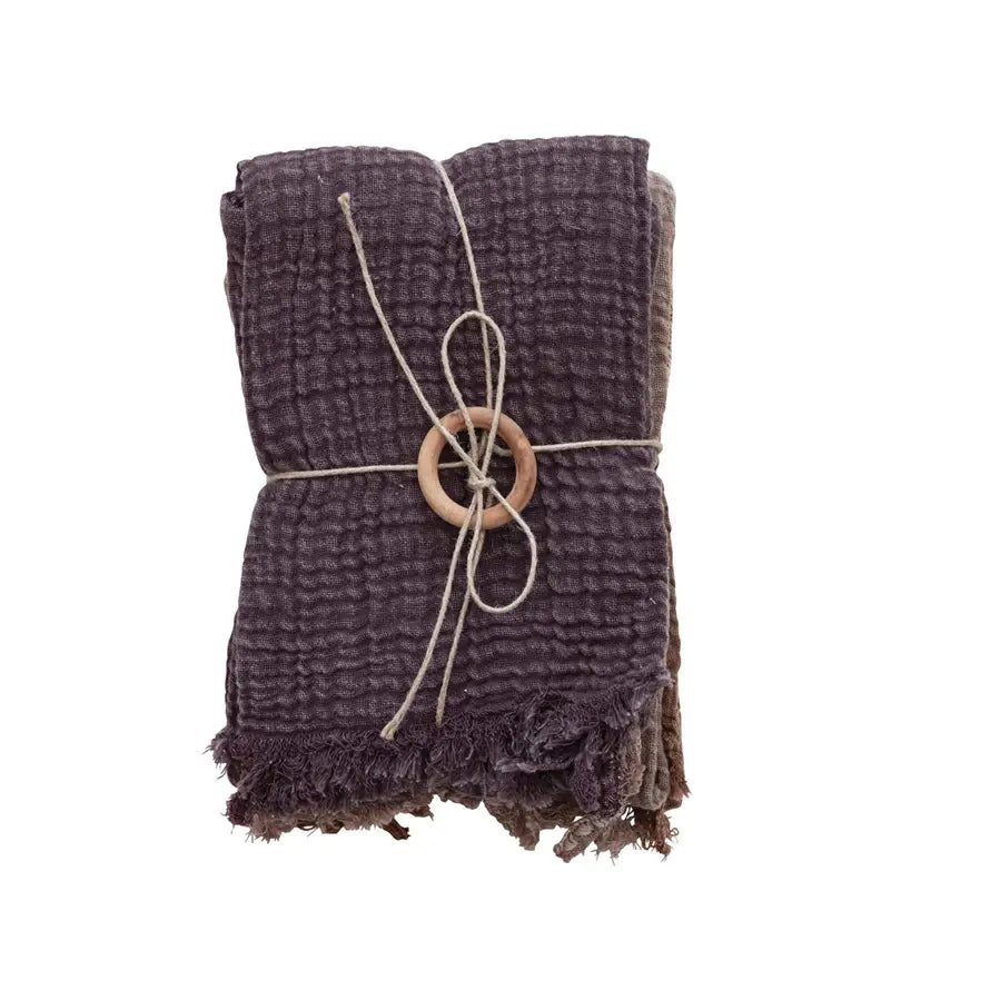 Cotton Tea Towels w/ Embroidered Edge & Fringe | | Textiles | Sunday Night Dinner | |