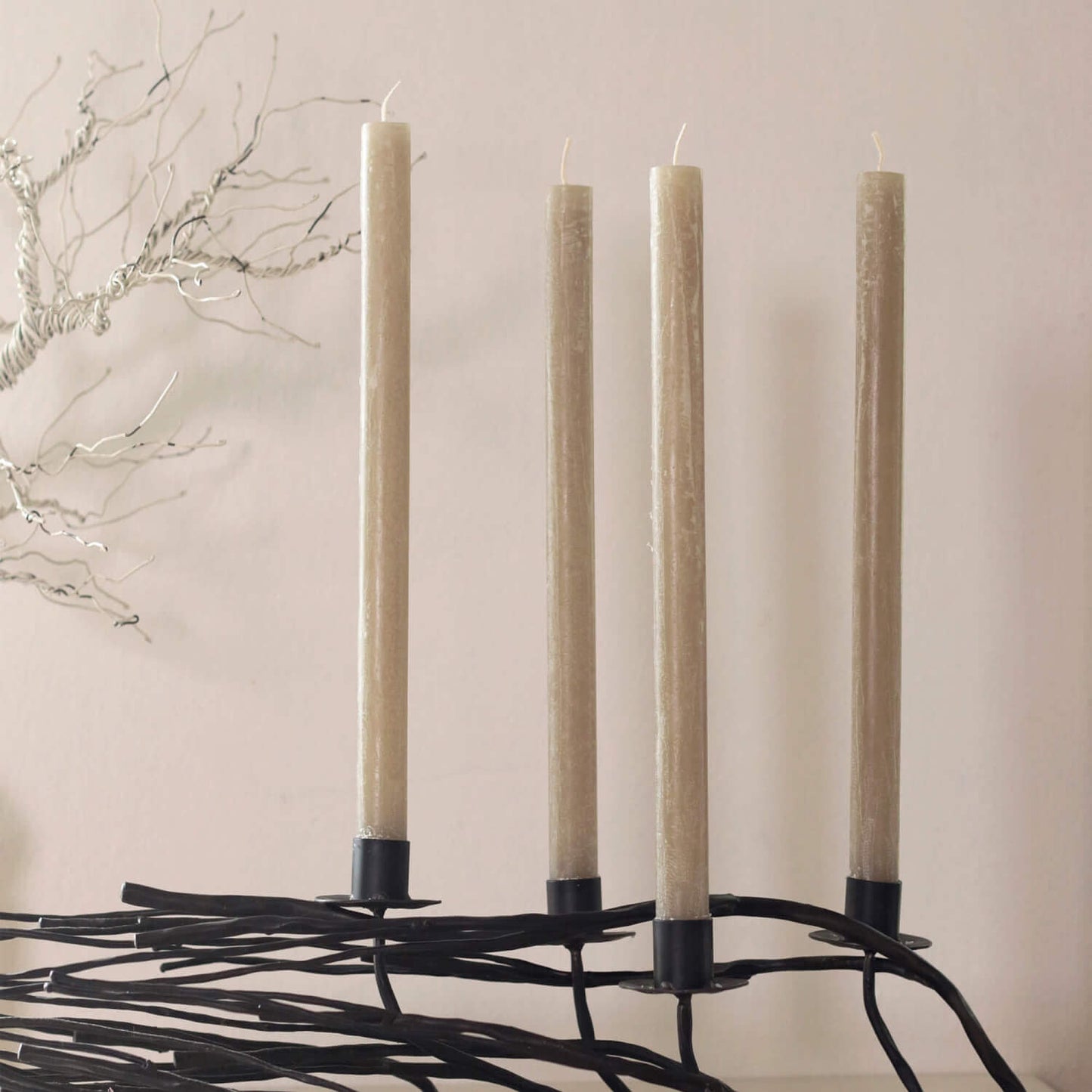 Hanging Taper Set of 2 | Dark Taupe | Candles | Sunday Night Dinner | |