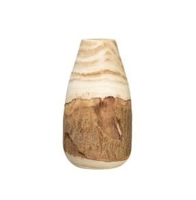 Paulownia Wood Vase w/ Live Edge - Small | Containers | Sunday Night Dinner | |