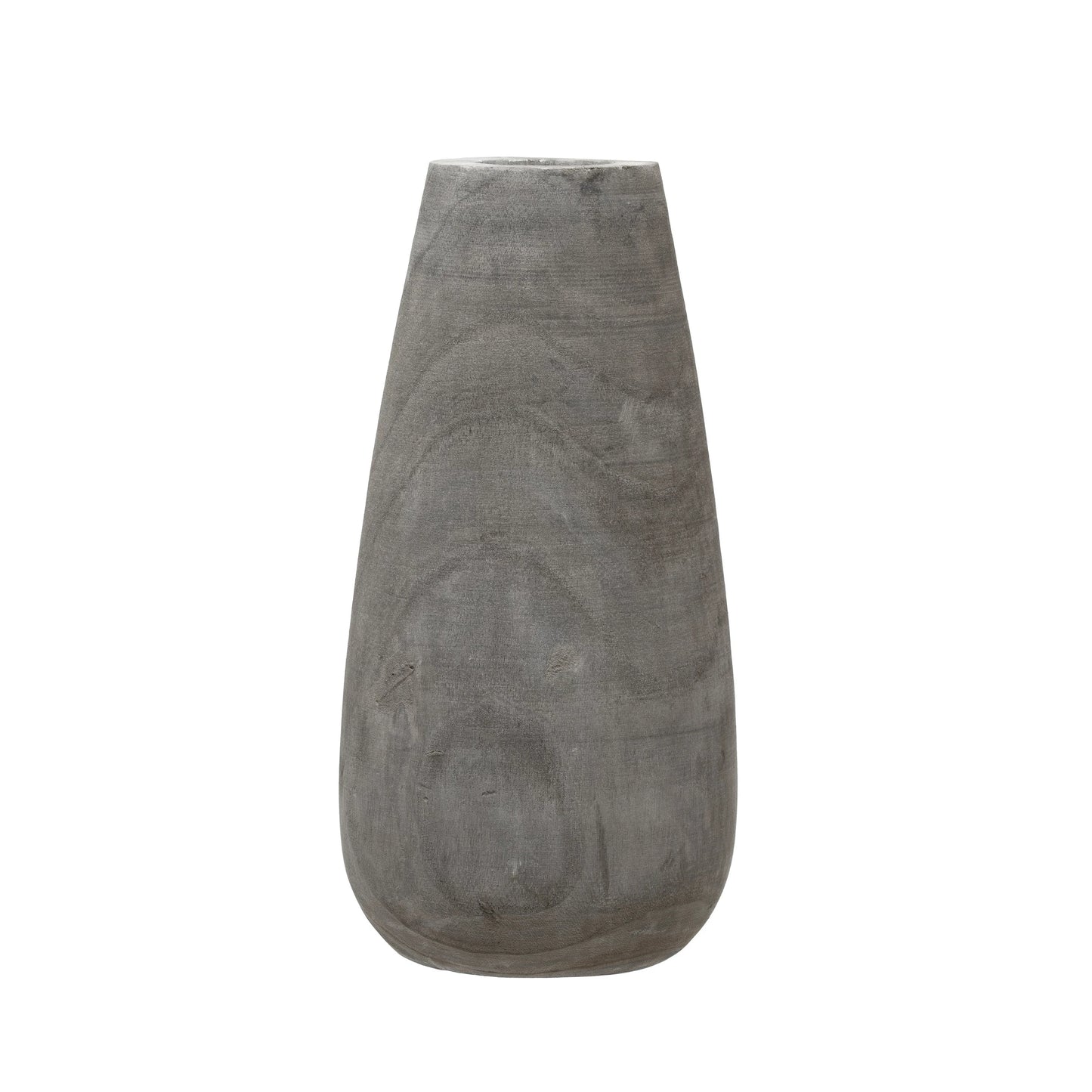 Paulownia Wood Vase with Grey Wash
