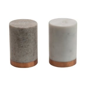 Marble Salt & Pepper Shakers with Copper Base | Kitchen | Sunday Night Dinner | |