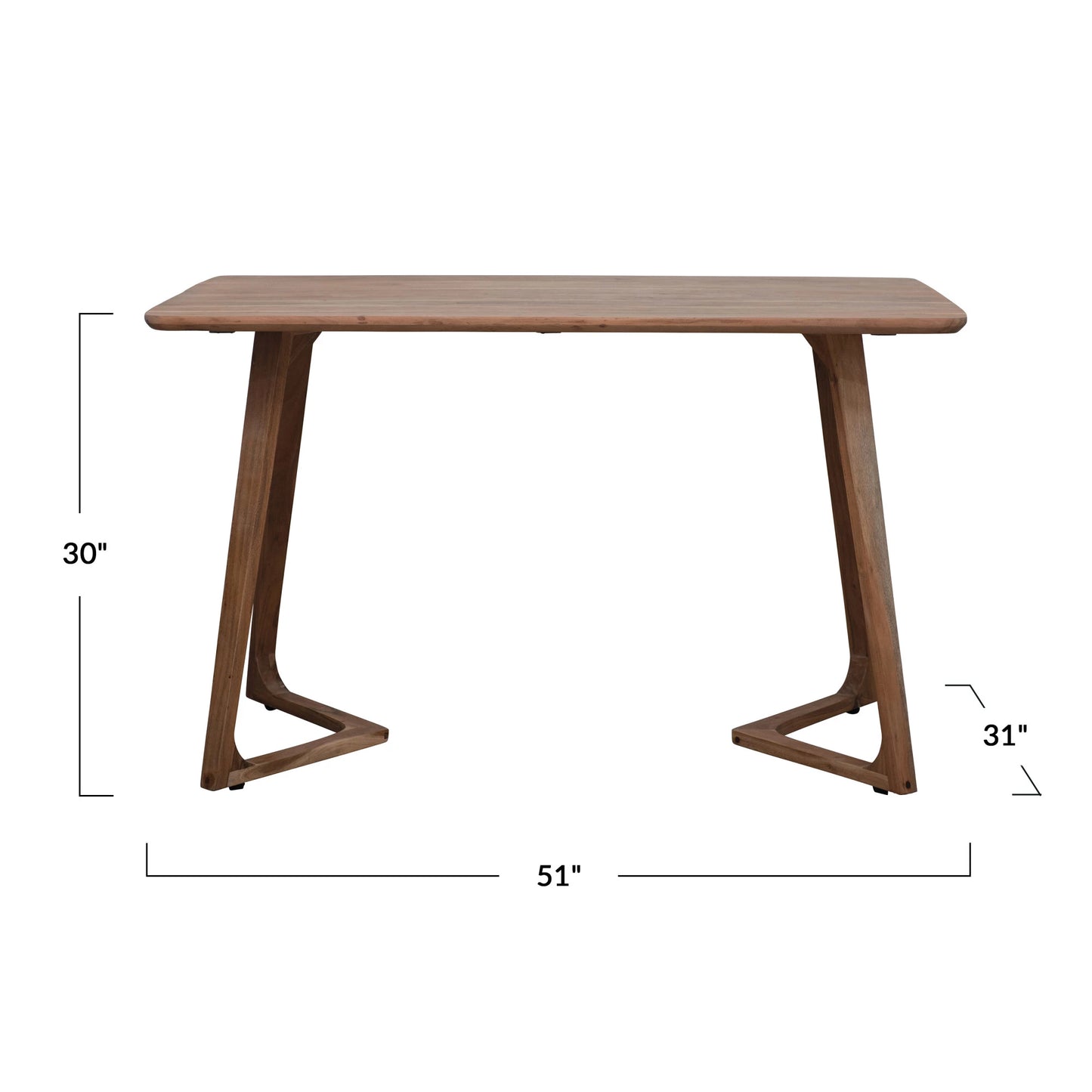 Acacia Wood Dining Table 51x31 | Dining | Sunday Night Dinner