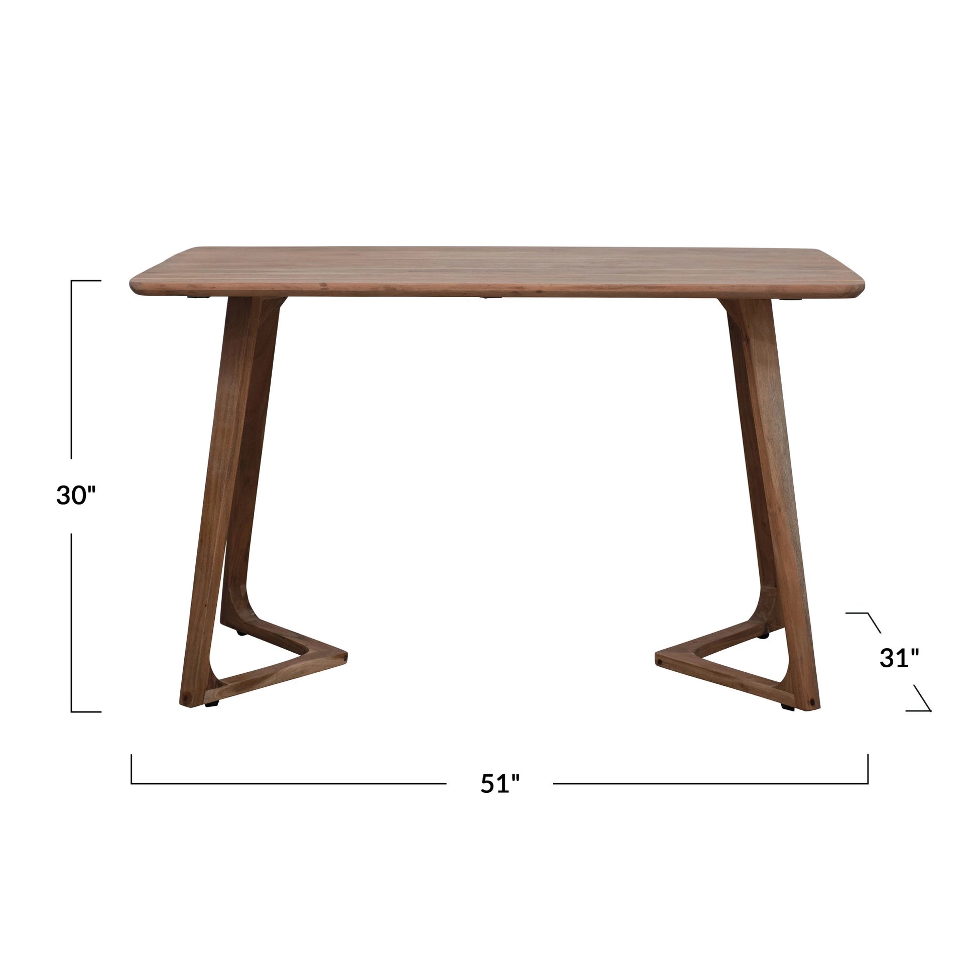 Acacia Wood Dining Table 51x31 | Dining | Sunday Night Dinner