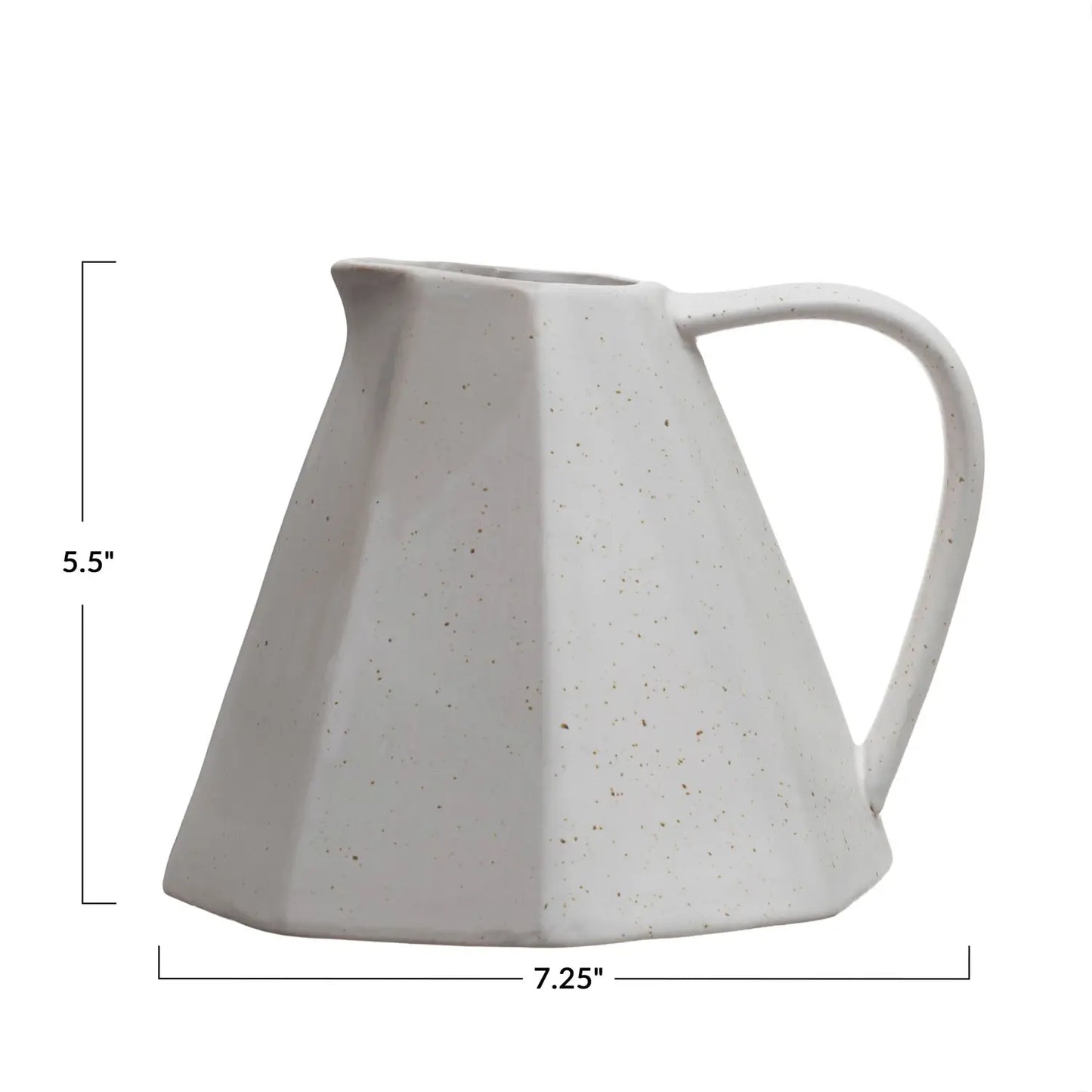 Stoneware Pitcher w/ Pleated Sides | 32oz | Serveware | Sunday Night Dinner | |
