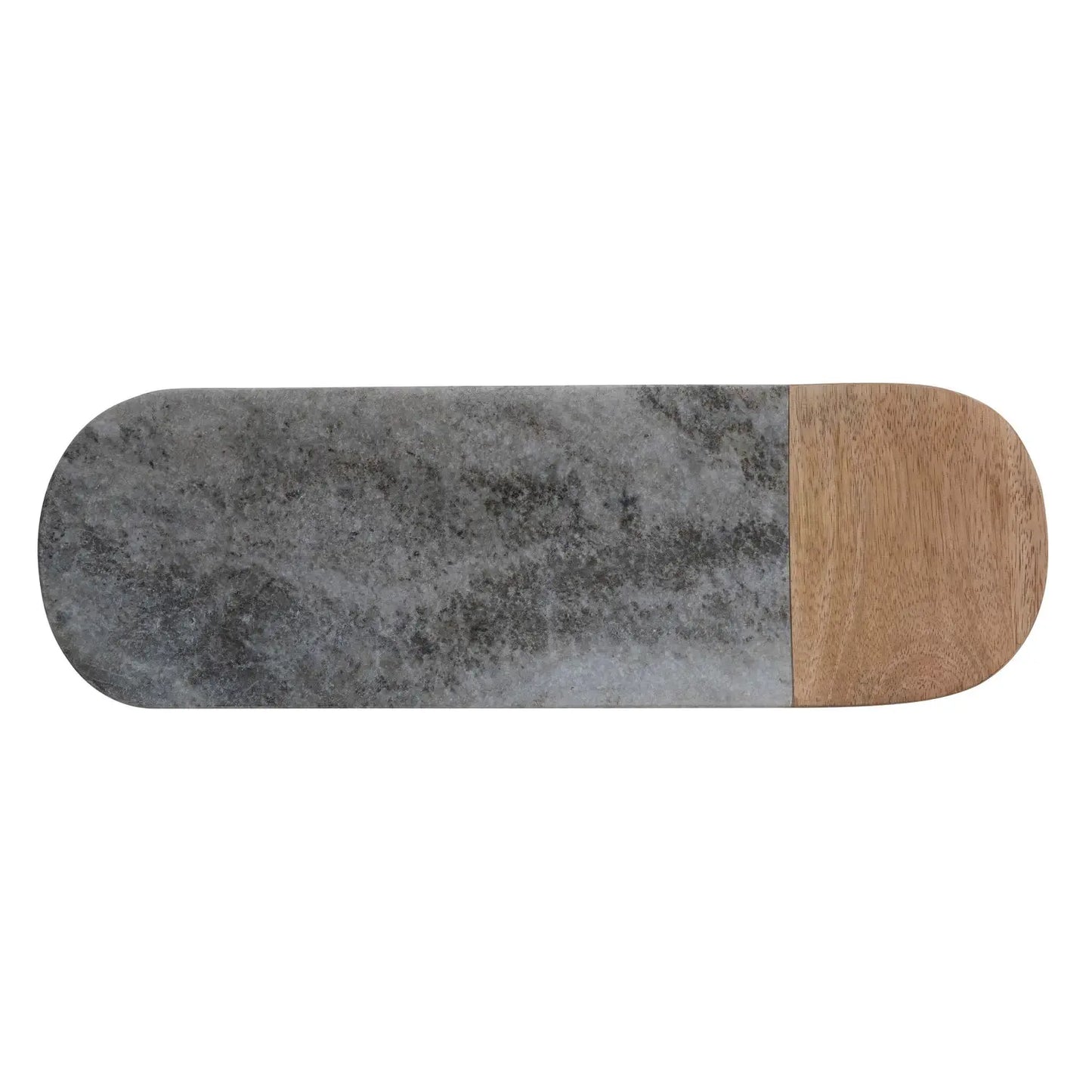 Marble & Mango Wood Serving Board, Grey & Natural | Kitchen | Sunday Night Dinner | |