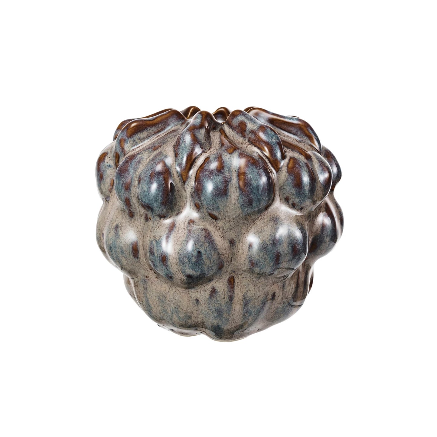 Formed Vase with Reactive Glaze
