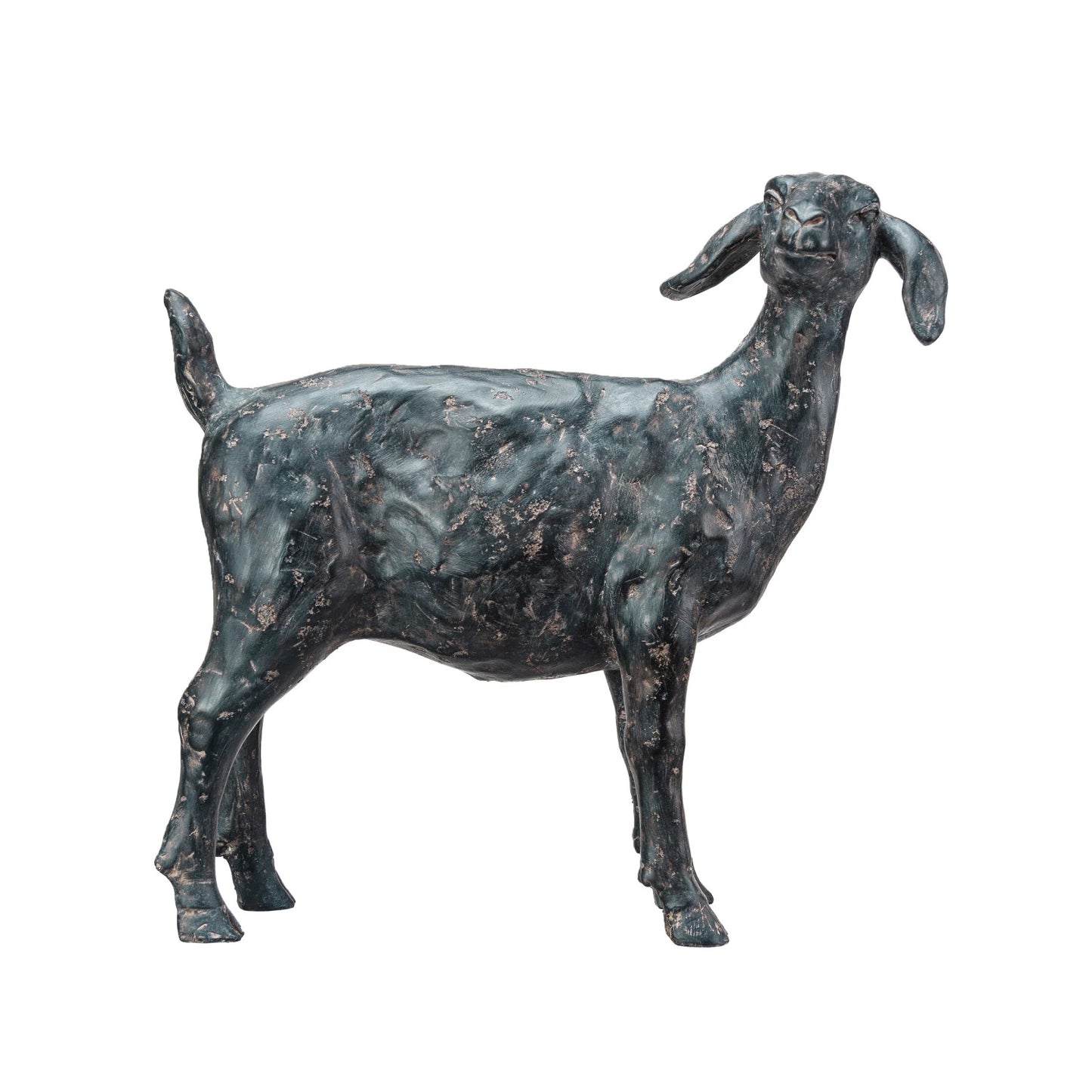 Resin Goat With Cast Iron Finish