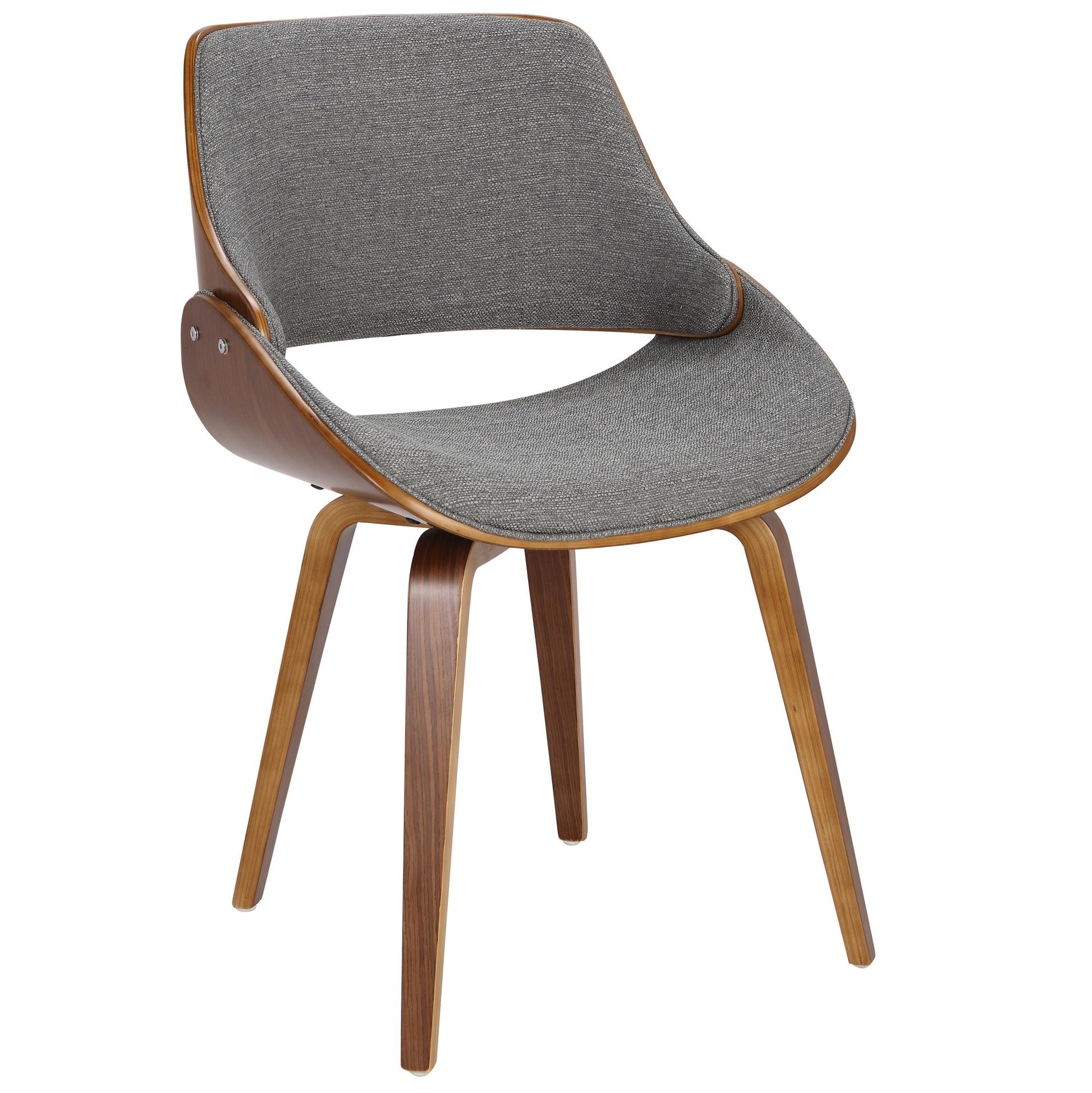 Rizzi Walnut Wood Dining Chair - Grey | Dining | Sunday Night Dinner |  |