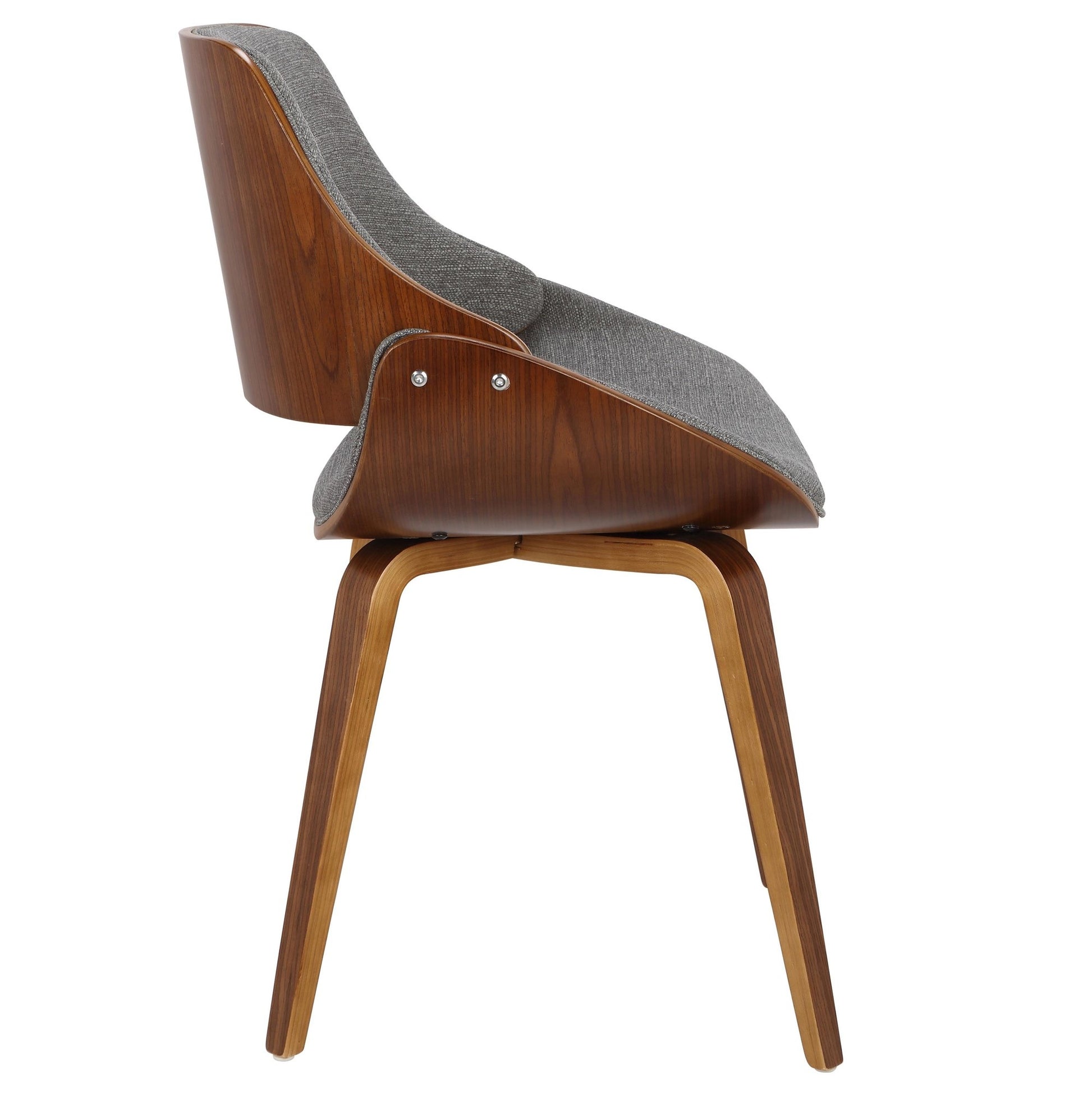 Rizzi Walnut Wood Dining Chair - Grey | Dining | Sunday Night Dinner |  |