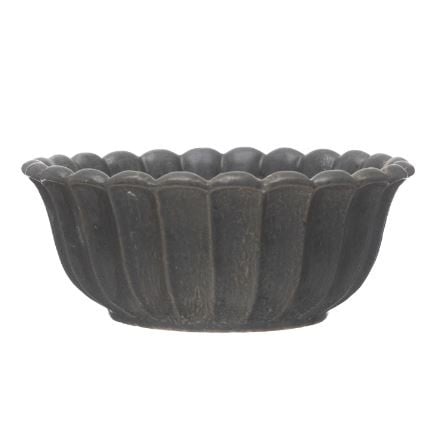 Stoneware Flower Shaped Bowl - Black | Serveware | Sunday Night Dinner | |
