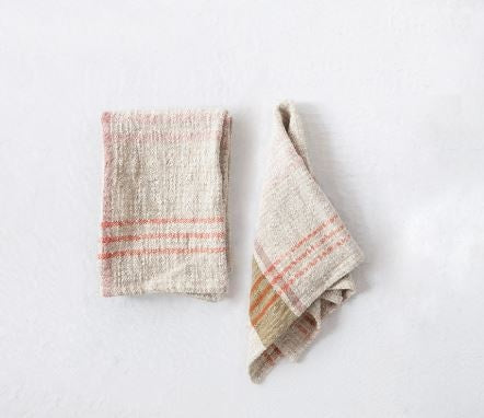 Woven Cotton & Linen Plaid Tea Towel | Textiles | Sunday Night Dinner | |