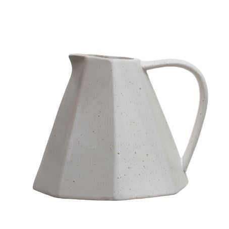 Stoneware Pitcher w/ Pleated Sides | 32oz | Serveware | Sunday Night Dinner | |