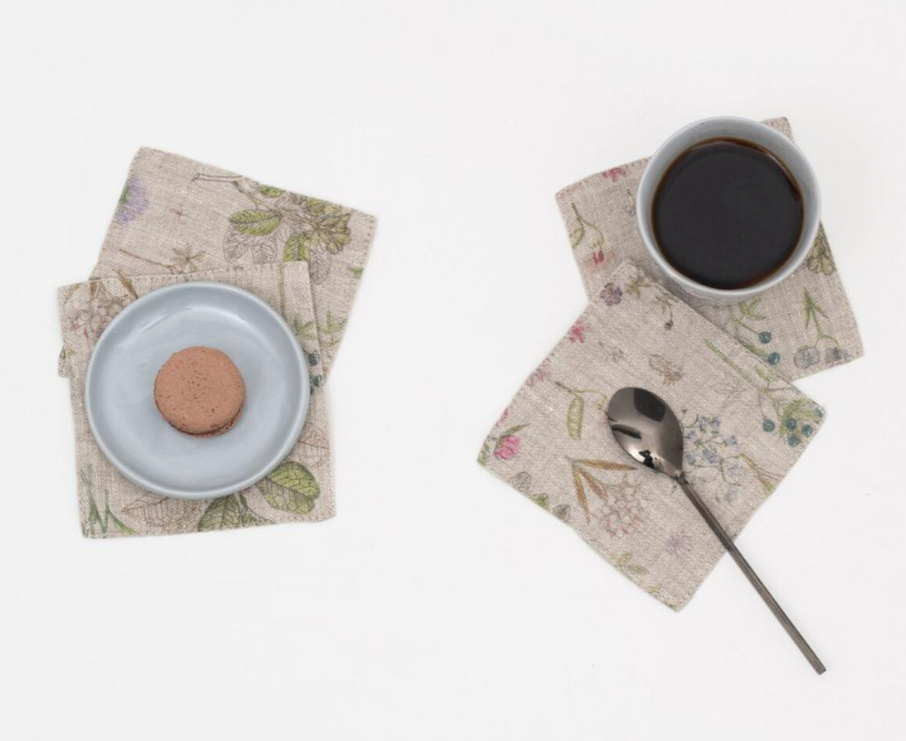 Linen Coasters Set of 4 | Kitchen | Sunday Night Dinner | |