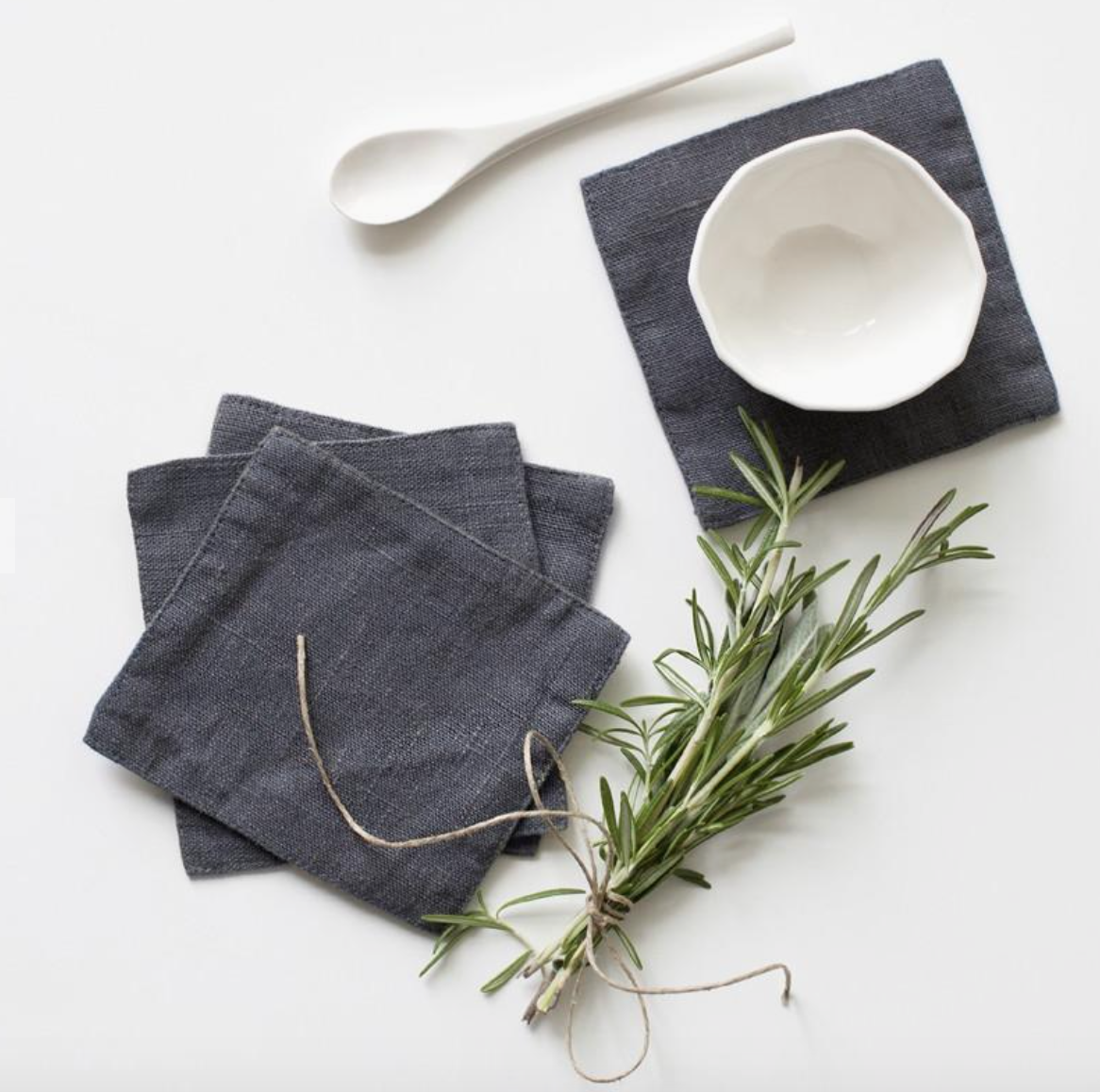 Linen Coasters Set of 4 | Kitchen | Sunday Night Dinner | |
