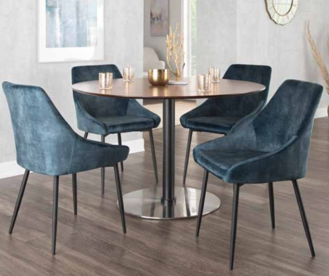 Ana Corduroy Dining Chair - Blue | Dining | Sunday Night Dinner | |