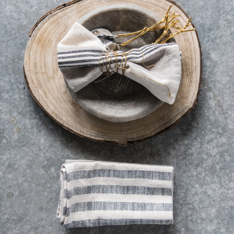 Woven Cotton Striped Napkin | Textiles | Sunday Night Dinner | |