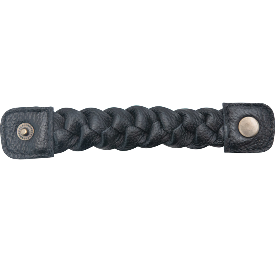 Braided Leather Napkin Ring w/ Snap Closure | Textiles | Sunday Night Dinner | |