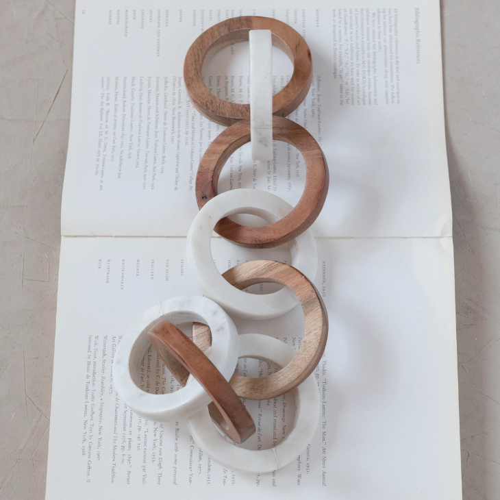Acacia Wood & Marble Chain | Decor | Sunday Night Dinner | |