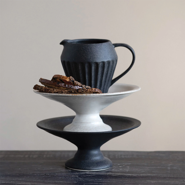 Black Stoneware Pitcher with Glaze | Serveware | Sunday Night Dinner | |