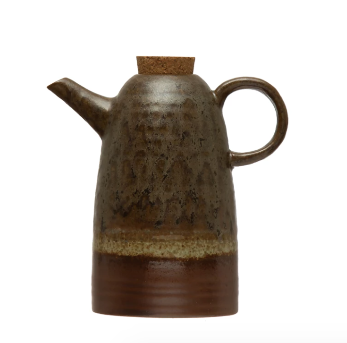 14 oz. Stoneware Cruet with Cork Stopper | Kitchen | Sunday Night Dinner | |