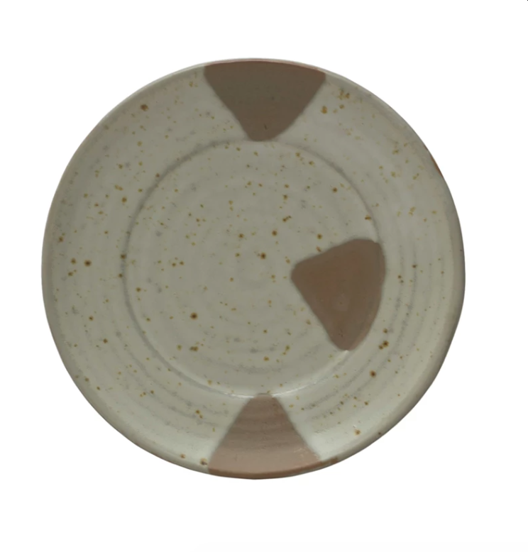 Stoneware Plate w/ Geometric Pattern | Serveware | Sunday Night Dinner | |