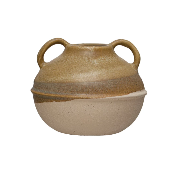 Multicolor Tri-Tone Vase w/handles | Containers | Sunday Night Dinner | |