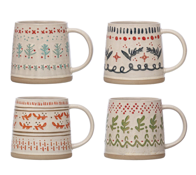 Hand-Stamped Stoneware Mug - | Holiday | Sunday Night Dinner | |