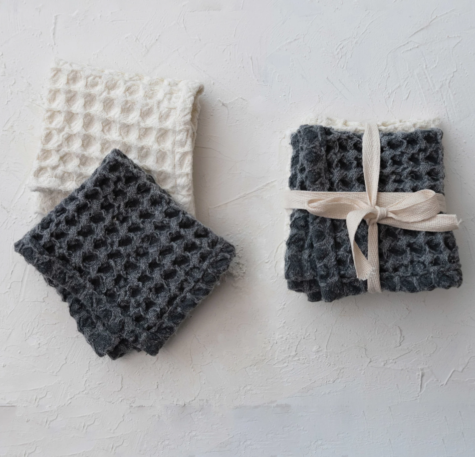 Cotton Waffle Weave Dish Cloths w/ Loops, Set of 2 | Textiles | Sunday Night Dinner | |
