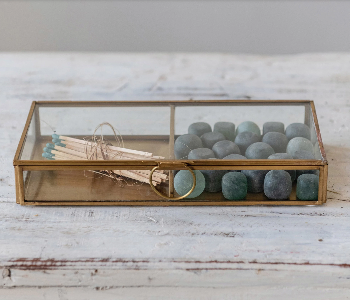 Brass & Glass Display Box | Decor | Sunday Night Dinner | |