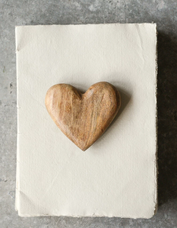 Hand-Carved Mango Wood Heart | Decor | Sunday Night Dinner | |