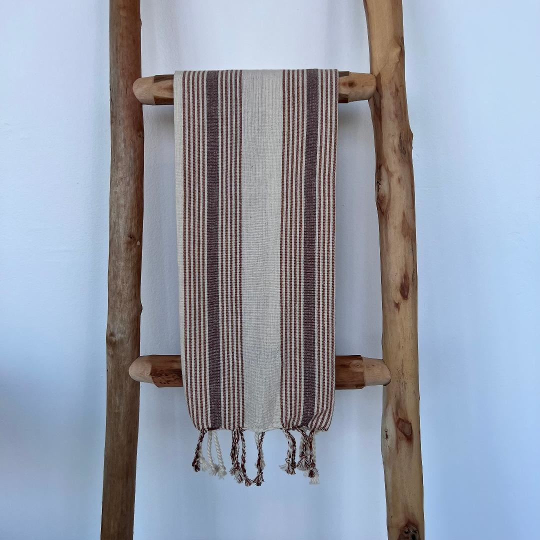 Woven Cotton Yarn Dyed Tea Towel w/ Tassels | Textiles | Sunday Night Dinner | |