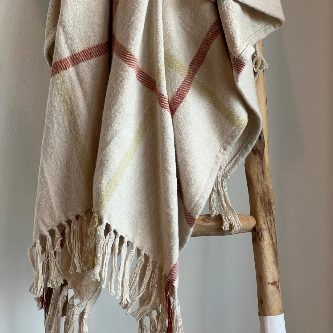60"L x 50"W Cotton Flannel Throw | Textiles | Sunday Night Dinner | |